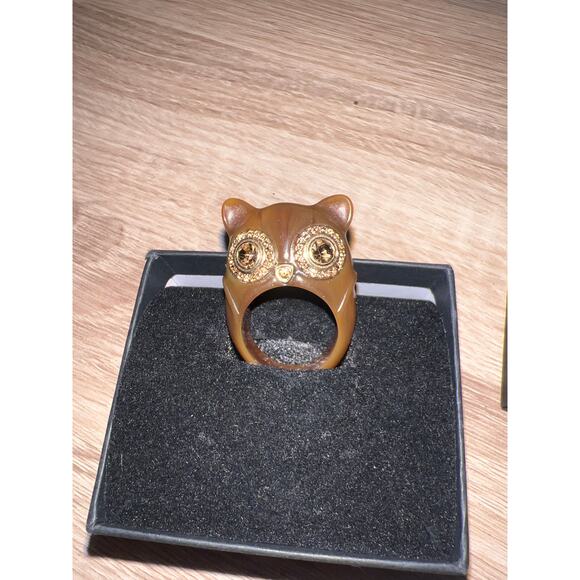 Marc by Marc Jacobs Owl Ring – Swarovski Eyes, Size 8, NWOT - Picture 1 of 4